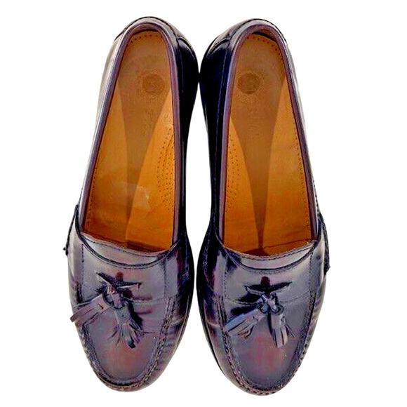 Cole Haan Men's Pinch Tassel 03507 Mahogany Leather Loafers-8.5 D - Picture 4 of 9